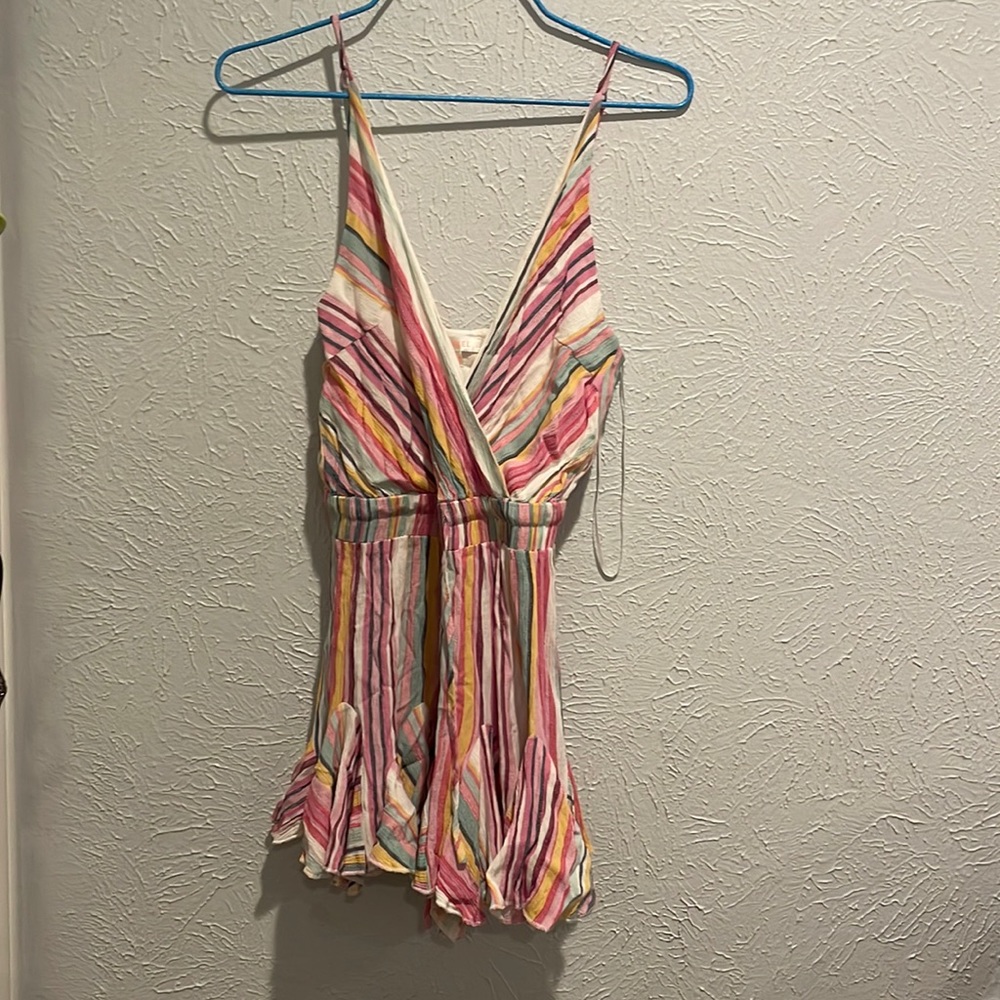 Striped romper